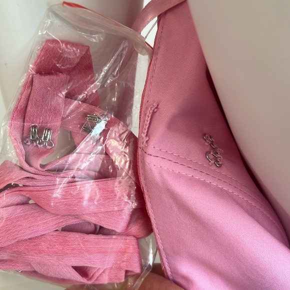 NWT SAMPLE BELLA FORMALSby Venus Bridal size 12 Rose Iridescent Chiffon Pristine - Picture 9 of 10